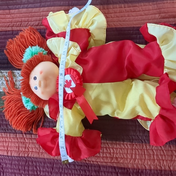 CABBAGE PATCH* inspired doll in fun homemade clown costume w/ Canadian flag pin - Picture 8 of 9